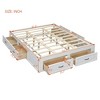 ALEXOUN Wooden Bed Frame with 6 Storage Drawers,Without Headboard Design,Slat Support,No Box Spring Needed,Easy Assembly - 3 of 4