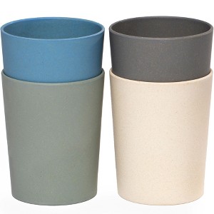WeeSprout Bamboo Toddler Cups, Organic & Non-Plastic Cup for Big Kids or Baby, 10 oz, Set of 4 - 1 of 4