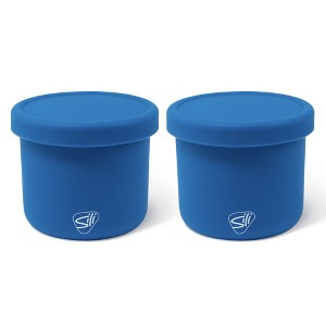 Silipint: Silicone 10oz Lidded Bowls: 2 Pack Deep Pool - 1 of 4