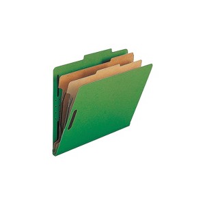 Nature Saver Classification Folders w/ Fstnrs 2 Dvdrs Legal 10/BX GN SP17226 - 1 of 2