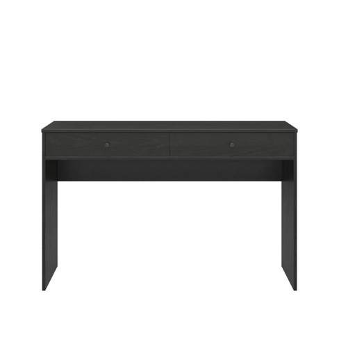 Prepac Milo Desk with Side Storage and 2 Drawers - Black