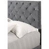Passion Furniture Suffolk Gray Full Panel Bed - 4 of 4