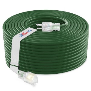 LifeSupplyUSA 14 Gauge Power Extension Cord Outdoor & Indoor Waterproof Cable SJTW 14/3 ETL Listed - 1 of 4