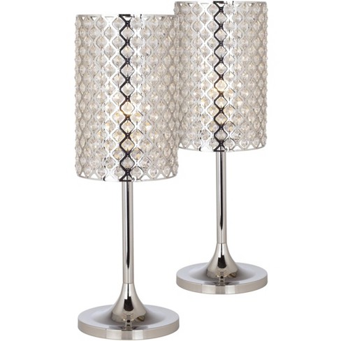 360 Lighting Modern Table Lamps Set Of, Chrome Contemporary Table Lamps