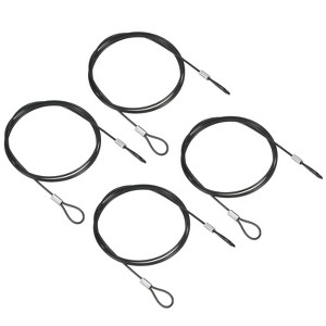 Unique Bargains Stainless Steel Stage Lighting Luggage Lock Double Loop Safety Lock Cables - 1 of 4
