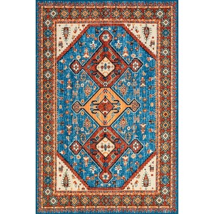 Nuloom Idell Persian Medallion Pet Friendly Machine Washable Area Rug - 1 of 4