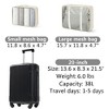 YONWAY 20-Inch Hardshell Suitcase With Spinner Wheels,Built-in TSA Lock, 3-level Telescopic Handle,2 Packing Cubes Lightweight Durable, Back to School - 3 of 4