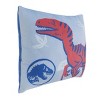Universal Jurassic World Wild and Free Blue Dinosaur Toddler Pillow - 2 of 4