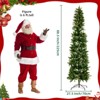 JIONJOY Slim Pencil Pre-Lit Artificial Christmas Tree – Quick Setup, Space-Saving Design for Home, Apartment, Office Holiday Decor - 3 of 4