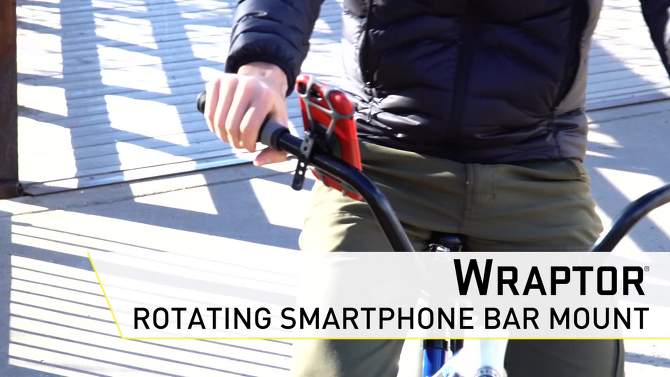 Nite Ize Wraptor, Rotating Smartphone Bar Mount, Grey, 2 of 10, play video