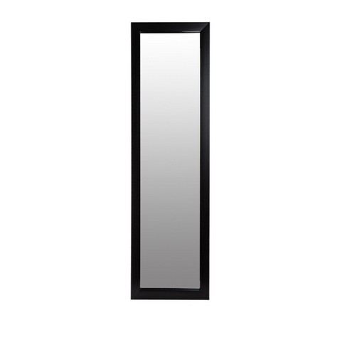 15 X51 Black Full Length Over The Door, Full Length Mirror Door Hang