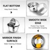 Itopfox Stainless Steel Mixing Bowls with Lids, Set of 3, Salad Nesting Bowl for Mixing, Storing, Prepping, Airtight & Stackable - 3 of 4
