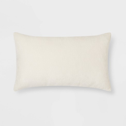Chenille Lumbar Throw Pillow Cream - Threshold™ : Target