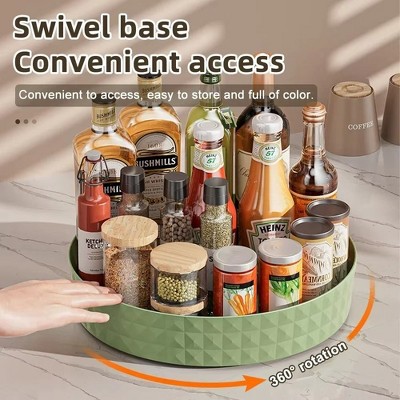 Multifunctional Rotating Spice Rack for Kitchen Countertop Corner Organizes Oil Salt Sauce Vinegar Bottles Ideal for Home and Restaurant Use
