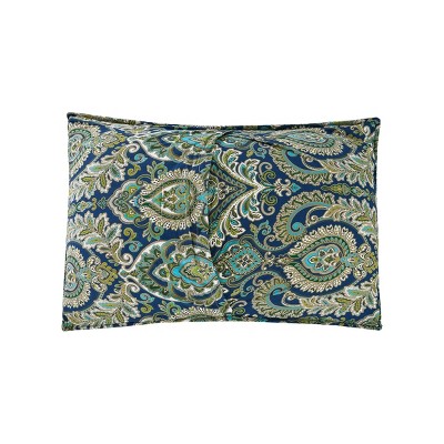 Kingstown Blue Cotton Reversible Quilt Set