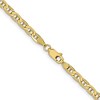 Black Bow Jewelry 3.75mm 10k Yellow Gold Concave Anchor Chain Necklace - 2 of 4
