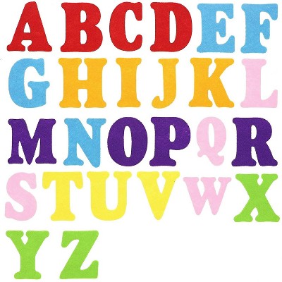 Bright Creations 52 Pack Felt Alphabet Letters A-Z Uppercase, for Kids DIY Arts & Crafts, Students Lessons 3.2x3.2 in