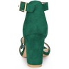 Allegra K Women's Rhinestone Open Toe Block Heels Sandals - 3 of 4