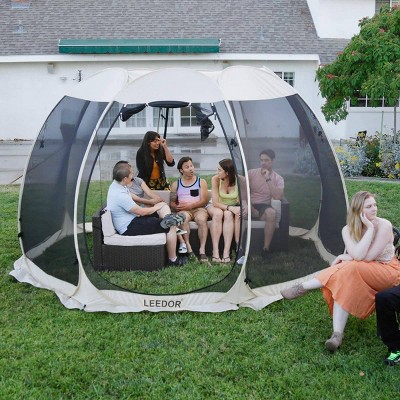 12'x12' Pop Up Portable Gazebo Screen Tent - Leedor