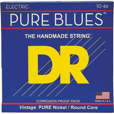 DR Strings PHR10 Pure Blues Nickel Medium Electric Guitar Strings