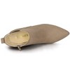Allegra K Women's Faux Suede Pointed Toe Zipper Block Heels Ankle Boots - 4 of 4