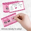 Big Dot of Happiness Bride-To-Be - Bridal Shower & Classy Bachelorette Party Game Scratch Off Cards - 22 Count - 2 of 4