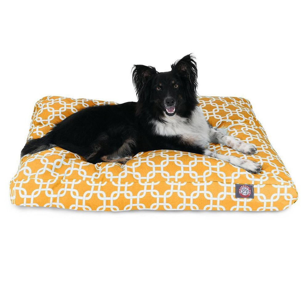 Photos - Bed & Furniture Majestic Pet Links Rectangle Dog Bed - Yellow - Medium - M 