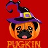 Men's Design By Humans Pugkin Pumpin Halloween By trantanphat95 Tank Top - 2 of 3