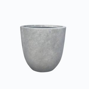 Rosemead Home & Garden, Inc.14" Wide Kante Lightweight Modern Concrete Outdoor Planter Pot Natural Concrete - 1 of 4