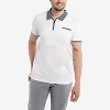 X RAY Men's Short Sleeve ribbed cuffs Polo Shirt - 3 of 4