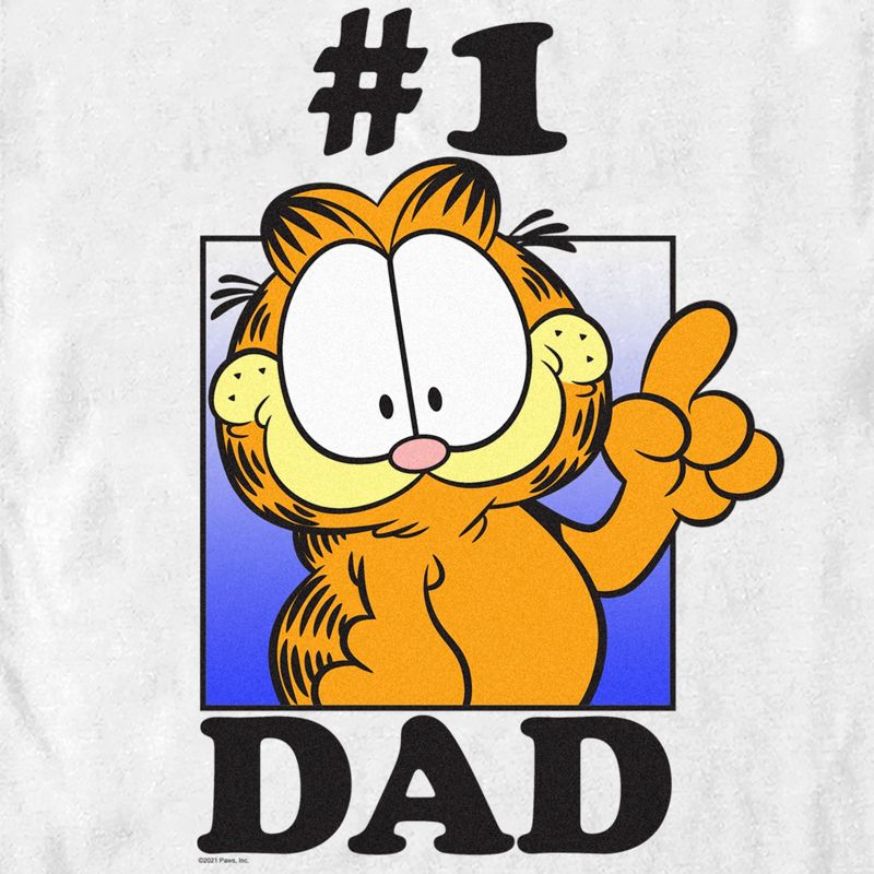 Men's Garfield Father's Day #1 Dad T-Shirt, 2 of 6