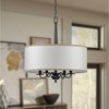 Progress Lighting Durrell 4-Light Chandelier, Brushed Nickel, Sailcloth Linen Shade - 3 of 4