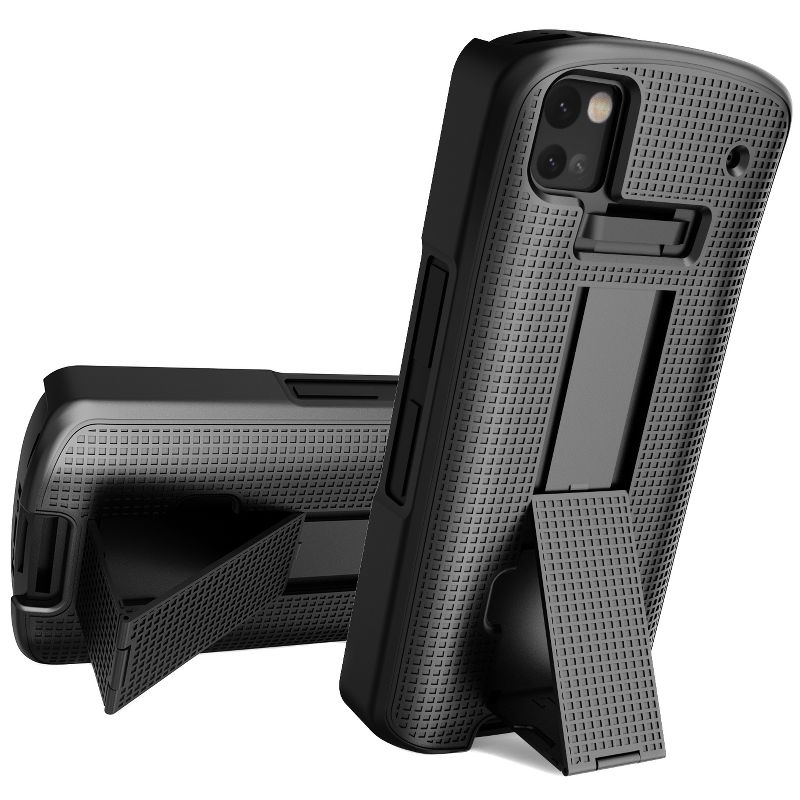 Nakedcellphone Combo for Zebra TC53 / TC58 Mobile Computer Scanner - Slim Case with Stand and Belt Clip Holster, 4 of 10