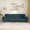 vidaXL 2-Seater Sofa Bed with Two Pillows Loveseat Couch Furniture Fabric - 2 of 4