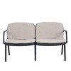 Weather-Resistant Outdoor Loveseat with Water-Repellent Cushions, Rust-Resistant PP Frame, and Ergonomic Design for Maximum Comfor-Coolbibila - 3 of 4