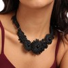 SOHI Women's Onyx Black Party Statement Necklace - 4 of 4