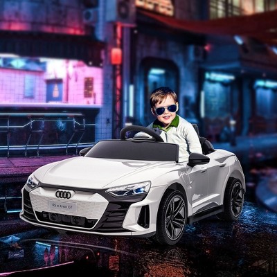 White 12-Volt Audi RS e-tron GT Ride-On Car