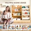 INFURNIC Decorative Bookshelf Toy Organizer Toddler 3 Tier Sling Bookcase Book with Side Pocket Pocket for Storage - 4 of 4