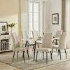 Modern Velvet Dining Chair Set of 2, Comfortable Dining Room Chairs with Metal Legs, Upholstered Chairs for Kitchen or Dining Room–The Pop Home - 3 of 4