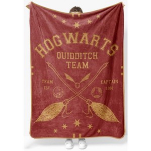 Jay Franco Harry Potter Quidditch Team Plush Throw Blanket - 1 of 4