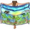 LA LEELA Women's Beachwear Sarong Coverups Bikini Skirt Swimsuit Swim Cover Up Summer Wraps Swimwear Beach Wrap Skirts for Women One Size Blue,Tree - 4 of 4
