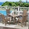 WestinTrends 5 Piece Outdoor Patio Dining Set Outdoor Square Table and Armchair Set - 2 of 2