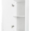 CLIHOME 2 Doors Freestanding Decorative Storage Cabinets with Adjustable Shelves - 4 of 4