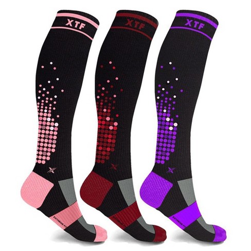 Extreme Fit Xtf High-intensity Run+ Sports Knee-high Compression Socks ...