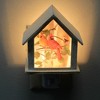 Stony Creek 5.5 Inch Summer Cardinal Night Light Birdhoues Birch Trees Electric Plug-In Nightlights - 3 of 3