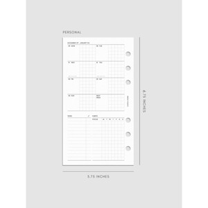 2026 Dated Weekly Admin Planner Insert | Monday Start | Cloth & Paper - 1 of 4