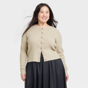 Women's Rib Cardigan - A New Day™ - 1 of 3
