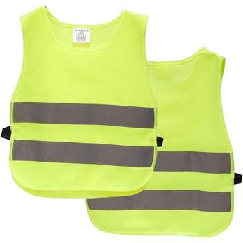 Blue Panda 2 Pack Kids Reflector Vest, High Visibility Reflective Vests for Outdoor Night Activities or Construction Worker Costume