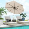 Costway 10Ft Outdoor Market Patio Table Umbrella Push Button Tilt Crank Lift Burgundy\Beige\Tan\Blue - 2 of 4