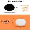 Nispira FDM2201BR Charcoal Oil Vapor Air Fryer Replacement Filters for OVENTE 2 Liter Electric Deep Fryer, 3 Pack - 2 of 4